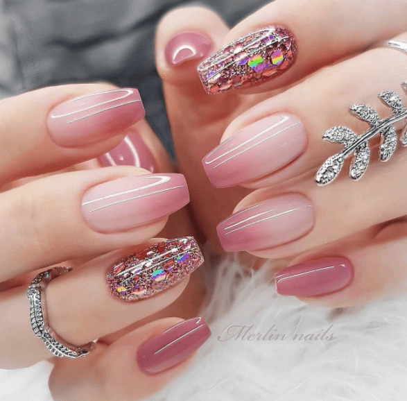 glossy nails